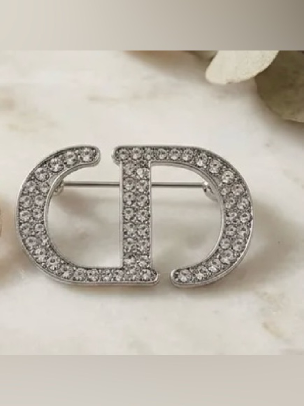 Silver CD Brooch